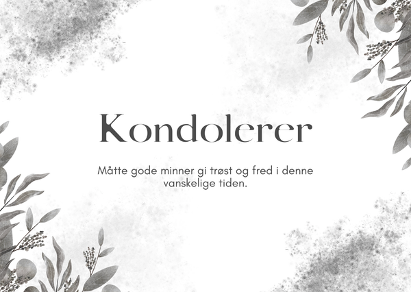 Kondolerer
