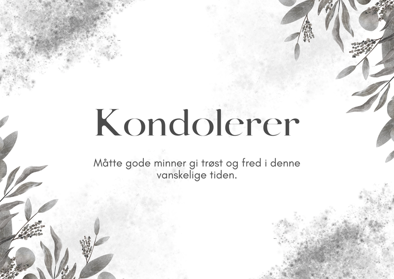 Kondolerer